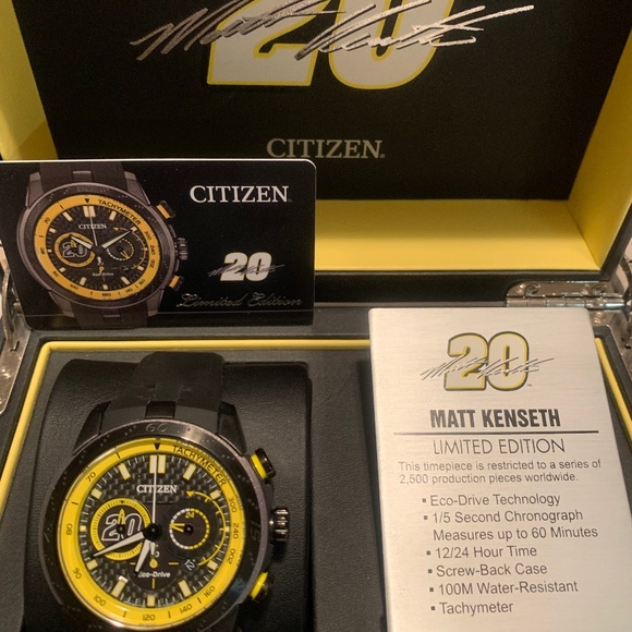 CITIZEN MATT KENSETH LIMITED EDITION ECOSPHERE ECO-DRIVE WATCH